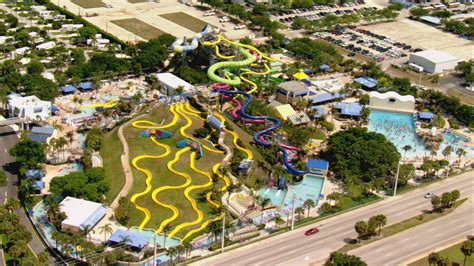 Bird's eye-view of Rapids Water Park in West Palm Beach, FL | Rapids water park, Water park ...