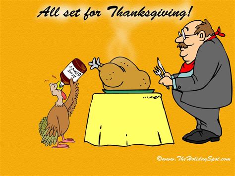 Funny Thanksgiving Dinner Wallpaper