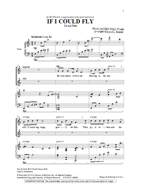 If I Could Fly | Sheet Music Direct