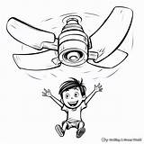 Fan Coloring Pages  Free & Printable sketch template