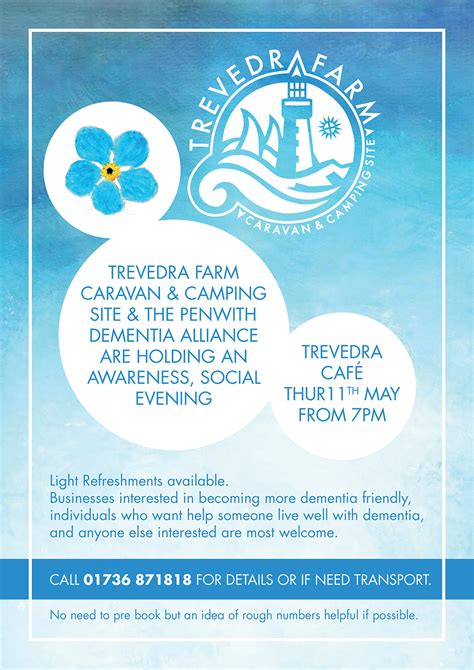 Dementia awareness & social evening - Trevedra Farm Campsite Cornwall