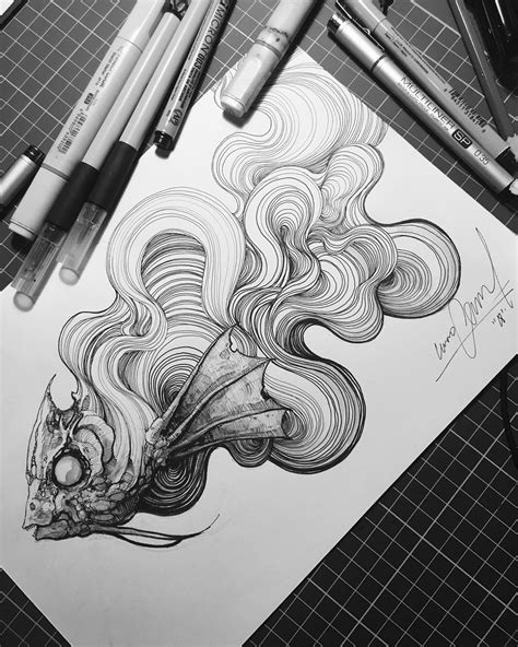 Pin by Paige on creature illustration | Drawings, Ink illustrations, Art sketchbook