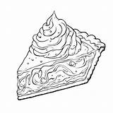 Download Pie Illustration With Whipped Cream Coloring Pages Online  sketch template