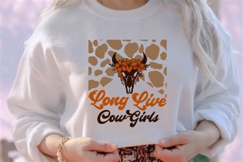 Long Live Cowgirls Western Graphic by Print House · Creative Fabrica