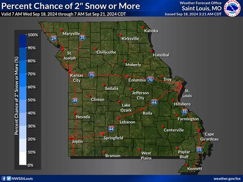 State of Missouri Weather Dashboard