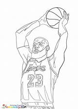 LeBron James Coloring Pages To Print  Free Printable sketch template