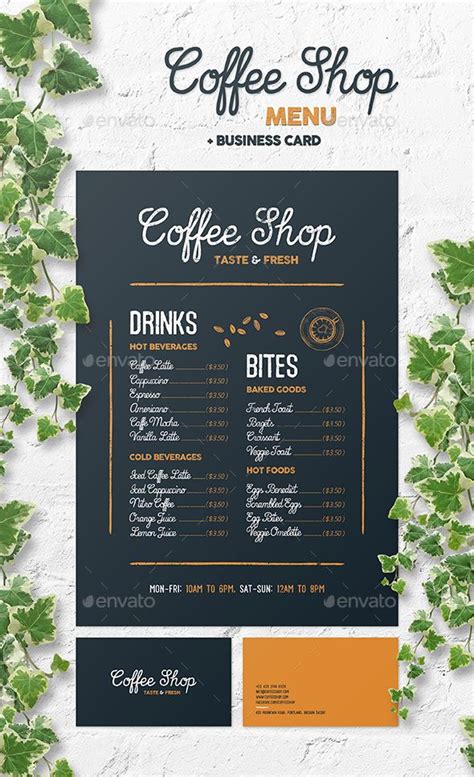 Coffee Shop Menu | Coffee shop menu, Coffee menu design, Coffee menu
