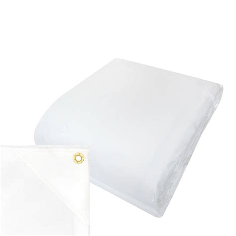 240gsm Heavy Duty White Poly Tarp - Southern Tarps