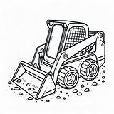 Skid Steer Loader Coloring Pages  ColoringDraftcom sketch template