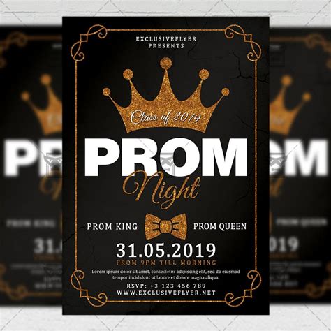 Prom Night Flyer - Seasonal A5 Template | ExclsiveFlyer | Free and Premium PSD Templates