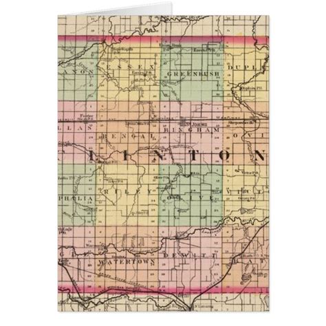 Map of Clinton County, Michigan | Zazzle.com