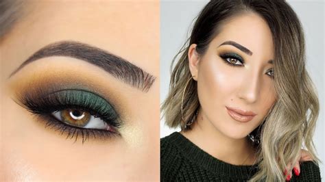 DARK GREEN SMOKEY EYE MAKEUP TUTORIAL - YouTube