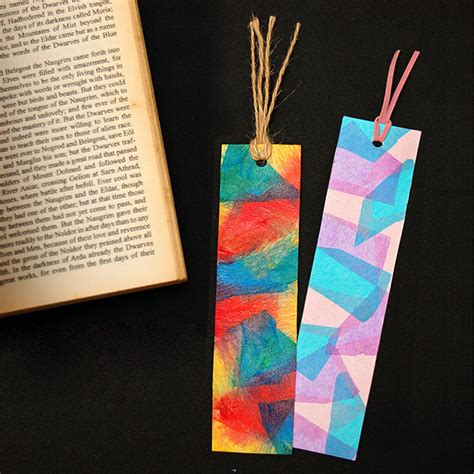 DO: TIE DYE BOOKMARKS W/ TISSUE PAPER & MOD PODGE | Tissue paper crafts ...