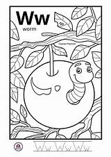 Alphabet coloring Pages For Kids sketch template