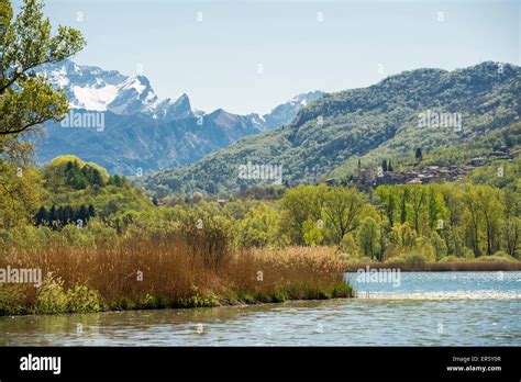 Lake, Lago di Piano, near Porlezza, Province of Como, Lombardy, Italia Stock Photo - Alamy