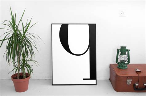 Letter Q, Q Print, Q Poster, Letters Art, Letters Typography, Letter Wall Art, Scandinavian ...