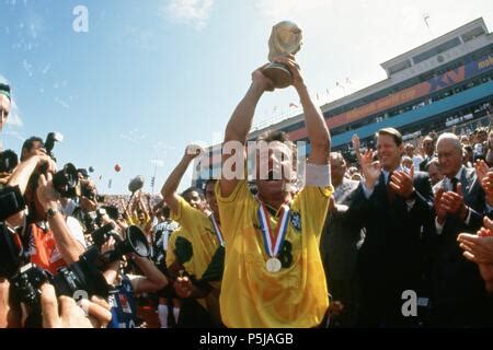 Brazil v Italy 1994 World Cup Final 17th July 1994. Brazil fans, in London pub, celebrate after ...