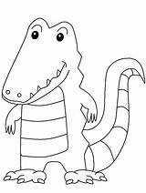 Printable Crocodile Animals Coloring Pages  Coloringpagebookcom sketch template