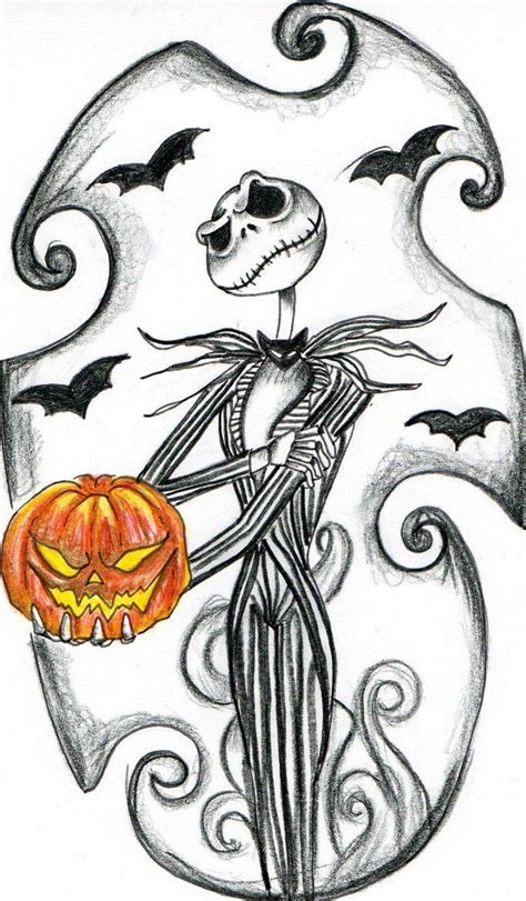 Jack Skellington Pumpkin Template - Coloring Book