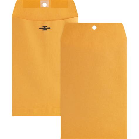 Business Source Gummed 6" x 9" Clasp Envelopes | OfficeSupply.com