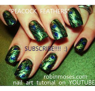 Nail Art by Robin Moses: "peacock nail art design" "dancer girl nail ...