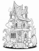 25 Creative Haunted House Coloring Pages  Our Mindful Life sketch template