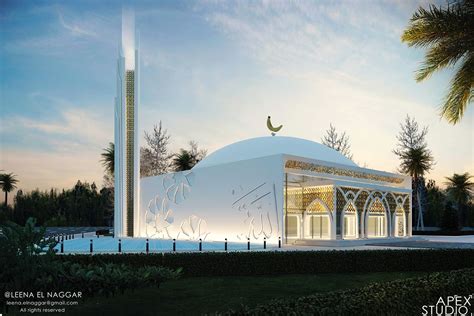 Modern Mosque on Behance Mosque Design Islamic Architecture, Sacred Architecture, Religious ...