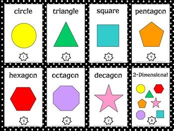 2D Shapes Vocabulary Games and Word Wall by Mr Elementary | TpT