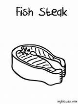 Meat Coloring Pages Steak Illustration Vector  sketch template