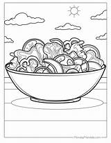 30 Food Coloring Pages Free PDF Printables sketch template