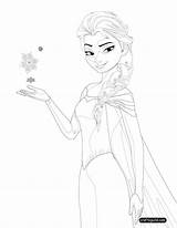 Queen Elsa Coloring Page 1 Home  Vrogueco sketch template