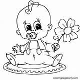 Baby Coloring Pages To Print sketch template