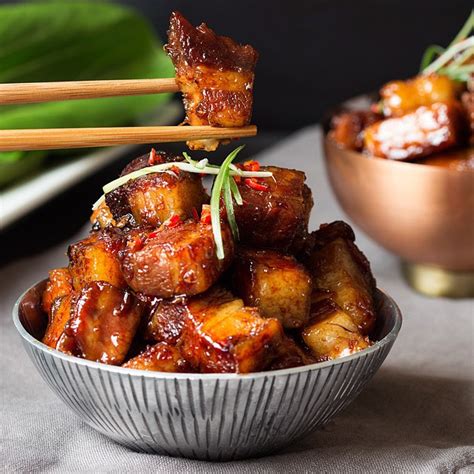 Slow-cooked Sticky Chinese Pork Belly Recipe | The Feedfeed