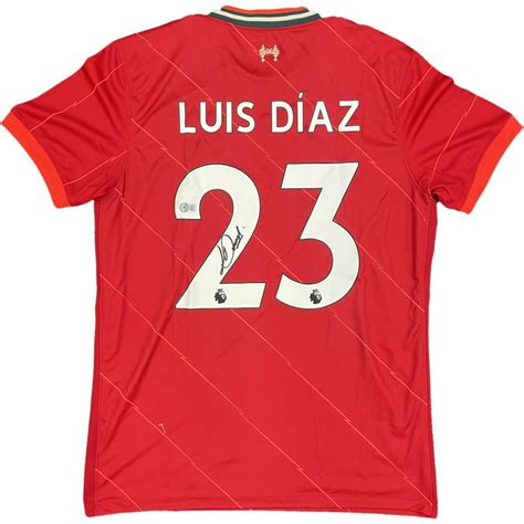 Soccer – Luiz Diaz Signed & Framed Liverpool Jersey (Beckett COA ...