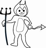 Devil Forks Coloring Pages sketch template