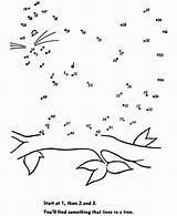 Printable Connect The Dots Fall Coloring Pages Sketch Page sketch template
