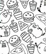 Pusheen Cat Coloring Pages At GetDrawings  Free Download sketch template