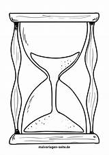 Hourglass Coloring Glass Sand Drawing Clipart Hour Clip Clock Pages Gif  sketch template