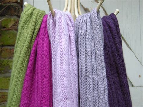 Stay Warm with a Cashmere Cable Knit Scarf