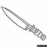 Knife Coloring Page  Easy Drawing Guides sketch template