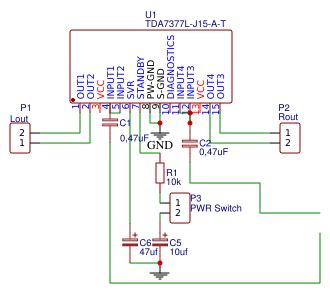 TDA7377 Amp finish - Platform for creating and sharing projects - OSHWLab