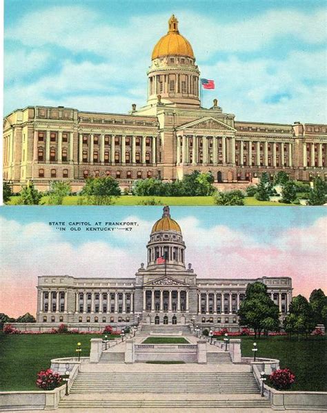 Kentucky Travels: Postcard: State Capitol At Frankfort