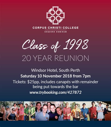 Class of 1998 20 year reunion — Corpus Christi College