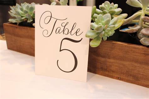 Table Number Cards For Wedding // Party Cards // Wedding Signs // Printed Cards #2510211 - Weddbook