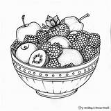 Fruit Bowl Coloring Pages  Free & Printable sketch template