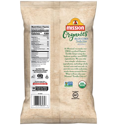 Organic Blue Corn Tortilla Chips - Mission Foods