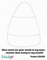 Candy Corn Trinity Sunday School Lesson Sketch Coloring Page sketch template