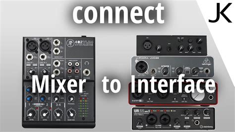 Setup Guide - how to connect a Mixer to an Audio Interface for audio ...