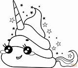Coloriage  Emoji Caca De Licorne Coloriages à Imprimer Gratuits sketch template