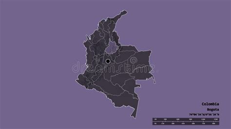 Location of Santander on Map Colombia. 3d Santander Location Sign. Flag ...